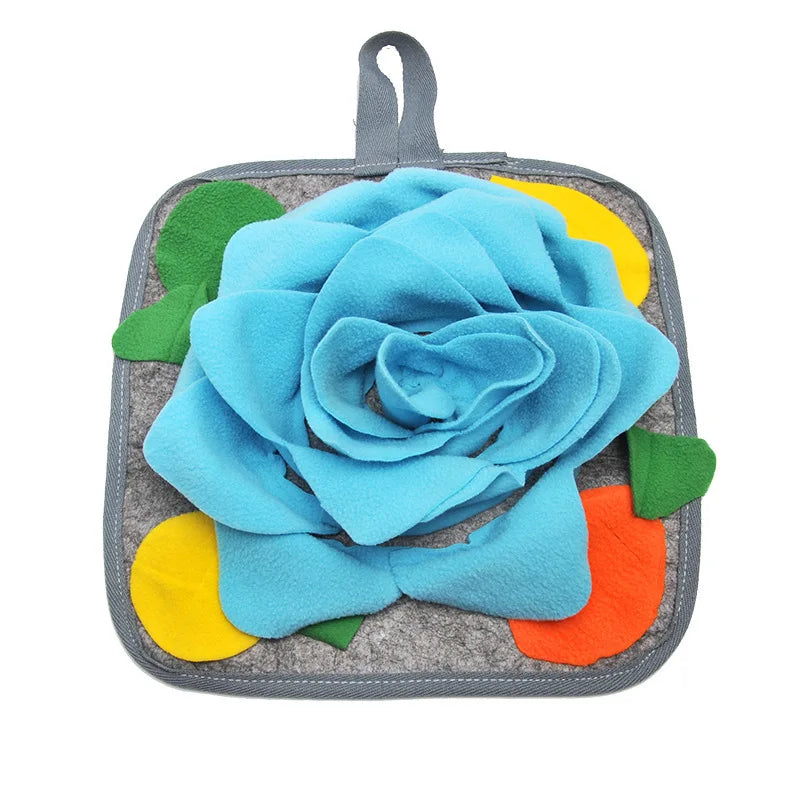Non-toxic Felt Rose Snuffle Mat Rabbit Guinea Pig Foraging Enrichment