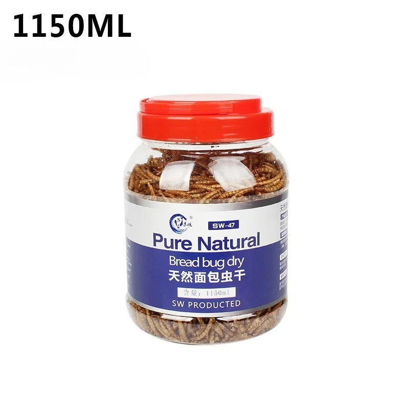 SW Multi-Pet Insect Treats - Dried Mealworms for Hamsters, Mynah Birds, Hedgehogs, Arowana & Turtles (High-Protein Snack)