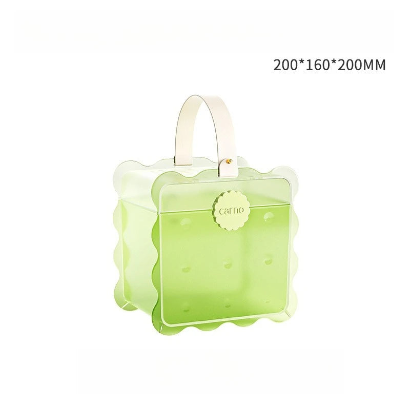 Cookie Shape Hamster Carrier Handheld Portable Cage for Syrian Hamster Convenient Pet Supplies for Outdoor Travel Easy to Carry