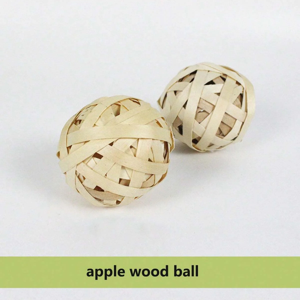 Natural Grass Weaving Chew Ball for rabbits, guinea pigs, hamsters, and chinchillas from Burrowly small pet supplies.