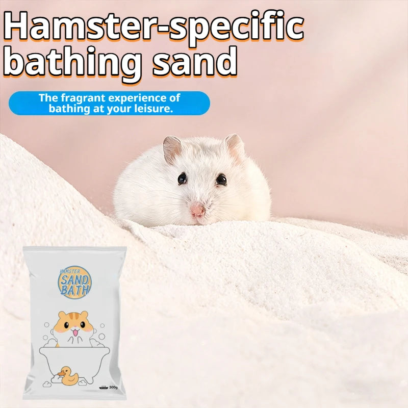 Hamster Bathing Sand Deodorizing Bathing Sand and Litter in One Low-dust