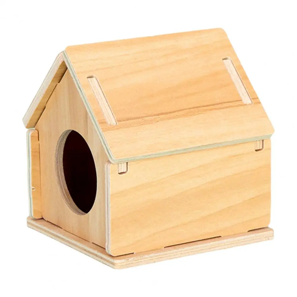 Hamster Wooden Small Villa Swing Seesaw Pet Climbing Play Hut Chews Toy Hamster Sleeping Nest Hide Out Quail Rutin Chicken Toy