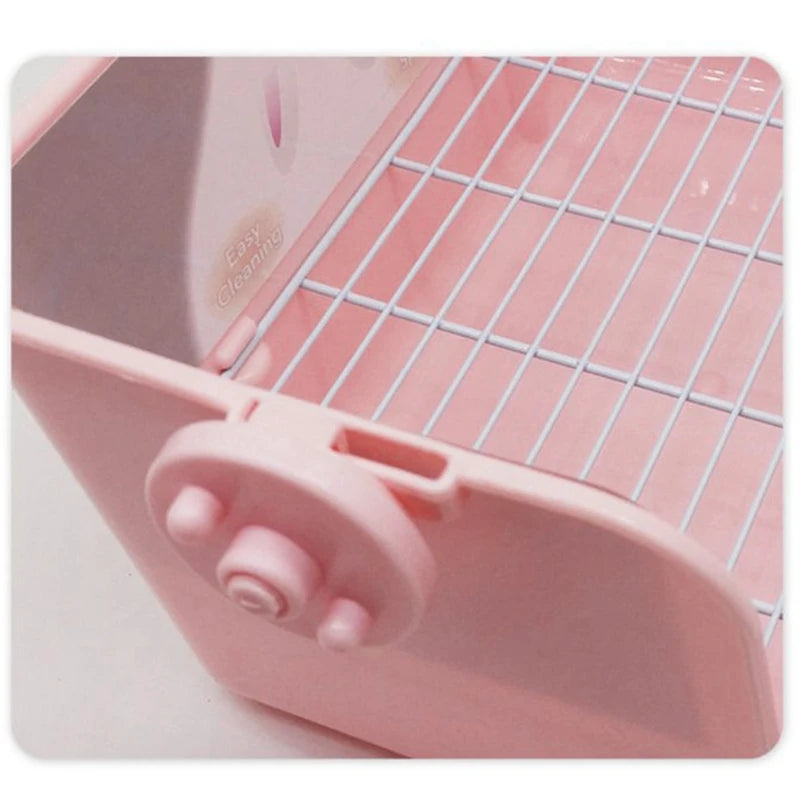 Rabbit Litter Box Toilet for Small Animal Corner Litter Pan Bunny Potty