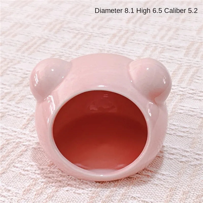 Ceramic Hamster Nest Summer Cooling Pet Ice House Ceramic Nest Dutch Pig