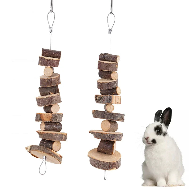 Natural wood chew sticks for hamster and small pet enrichment from Burrowly.