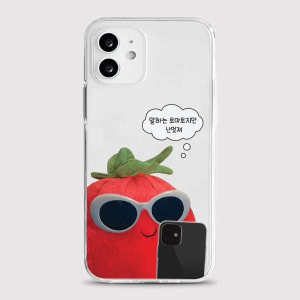 Korean Ins Funny Hamster Phone Case For iPhone 17 16e 16 15 14 13 12 11 Mini Air Pro Max X XR XSMax 7 8 Plus Transparent Soft
