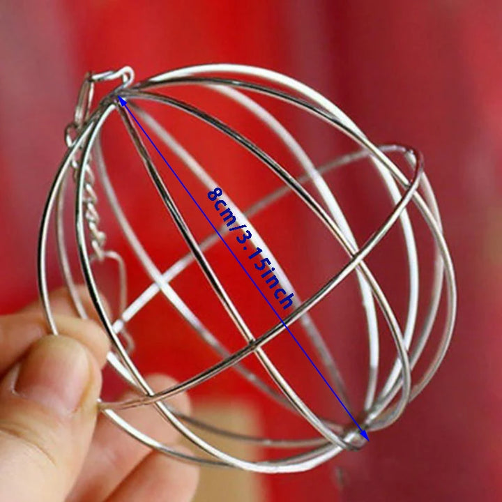 Hanging Hay Ball Feeder for Rabbits and Guinea Pigs for rabbits, guinea pigs, and chinchillas from Burrowly small pet supplies.