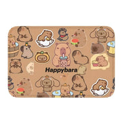 Custom Cute Giant Cavy Capybara Doormat Non-Slip Bathroom Kitchen Mat Living Room Floor Door Entrance Carpet Rug