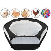 Foldable Transparent Small Pet Playpen Habitats & Travel for Burrowly habitats & travel and small pet care.
