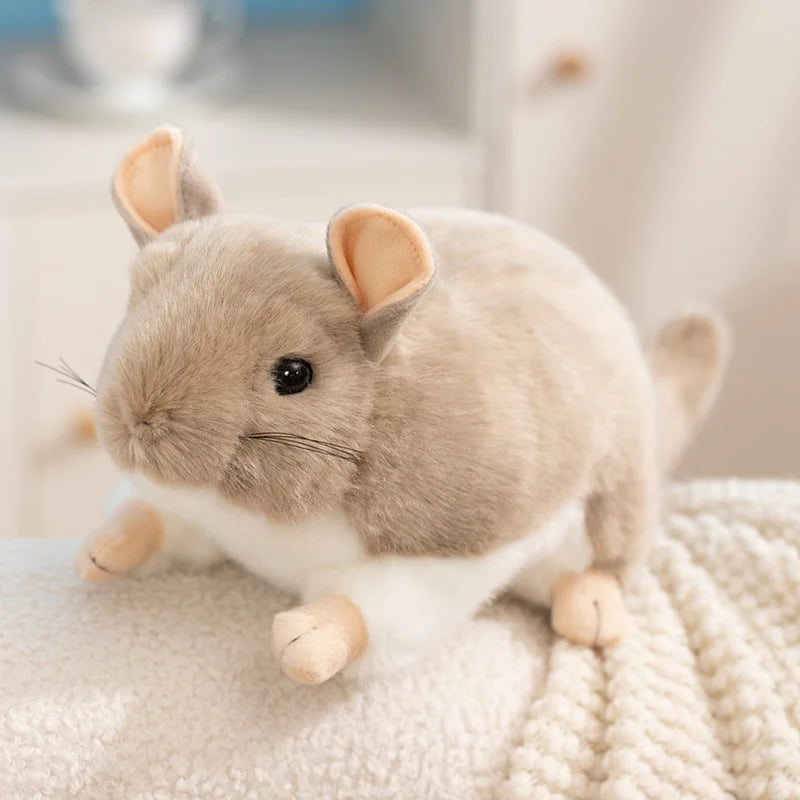 1Pc 40CM Lovely Chinchilla Plush Toy Stimulate Chinchilla Plushie Doll Stuffed Soft Animal Toy Kawaii Mouse Toy Gift