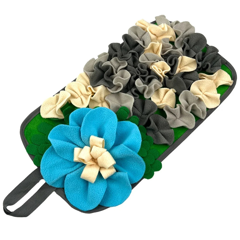 Small Pet Floral Foraging Mat for rabbits, guinea pigs, and mice from Burrowly small pet supplies.