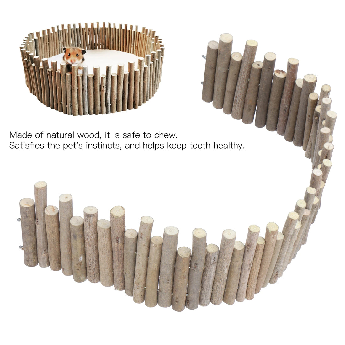 Hamster Wooden Fence Rat Ladder Bridge Wood Ladder Natural Hideout for