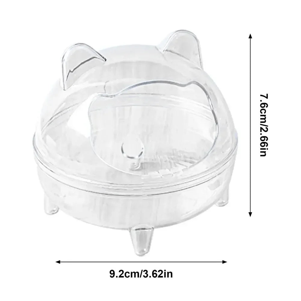 Clear Hamster Toilet and Chinchilla Bath House