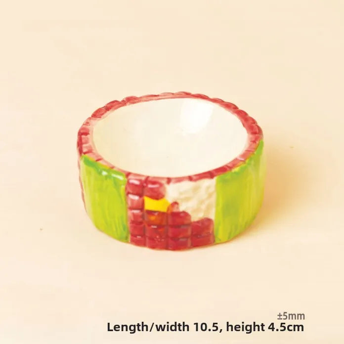 Corn Ceramic Hamster Hideout and Feeder