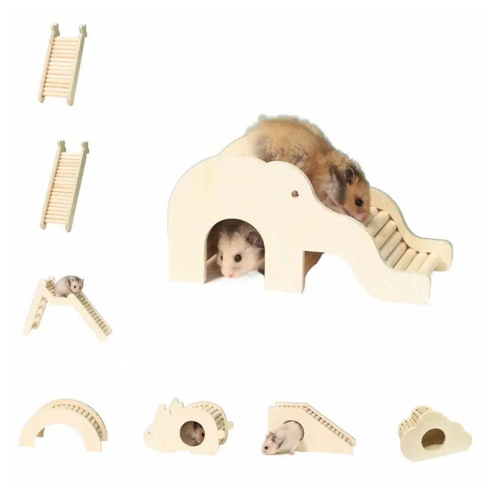 Decorative Wooden Hamster Ladder Wood Animals Cage Ladder Hamster