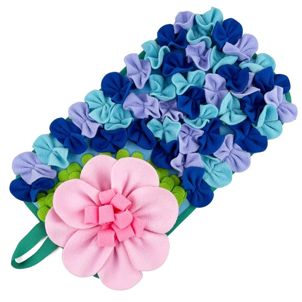 Small Pet Floral Foraging Mat for rabbits, guinea pigs, and mice from Burrowly small pet supplies.