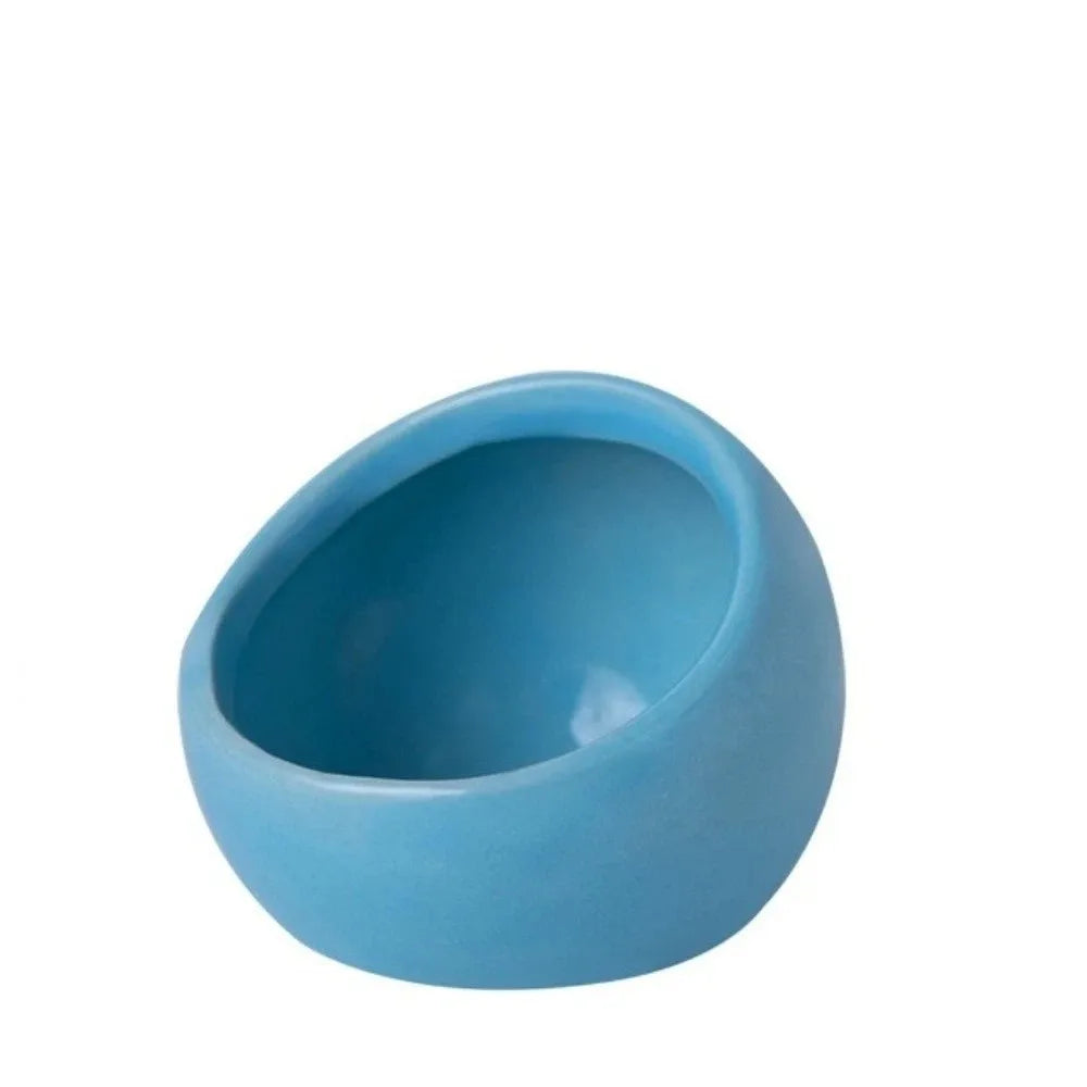 Slanted Anti-Spill Ceramic Hamster Bowl