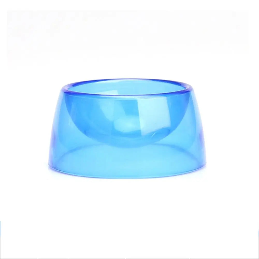 Bite Resistant Hamster Food Basin Non-slip Plastic Rat Food Water Dish Transparent Hamster Water Bowl
