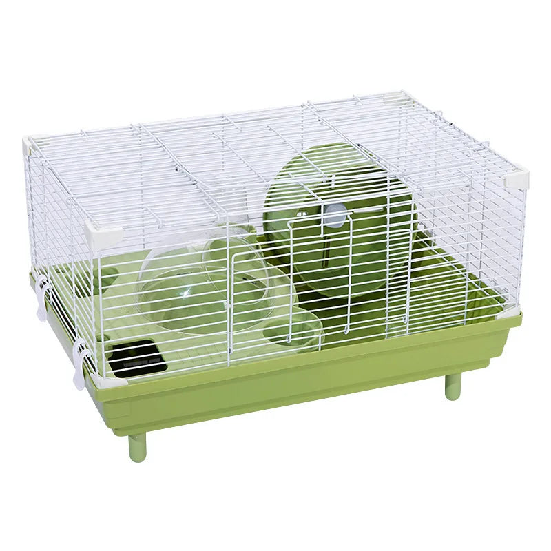 Complete Hamster Cage Set Large Hamster Cage Golden Hamster Nest Single/Double-Tiered Villa Bear Cub Paradise