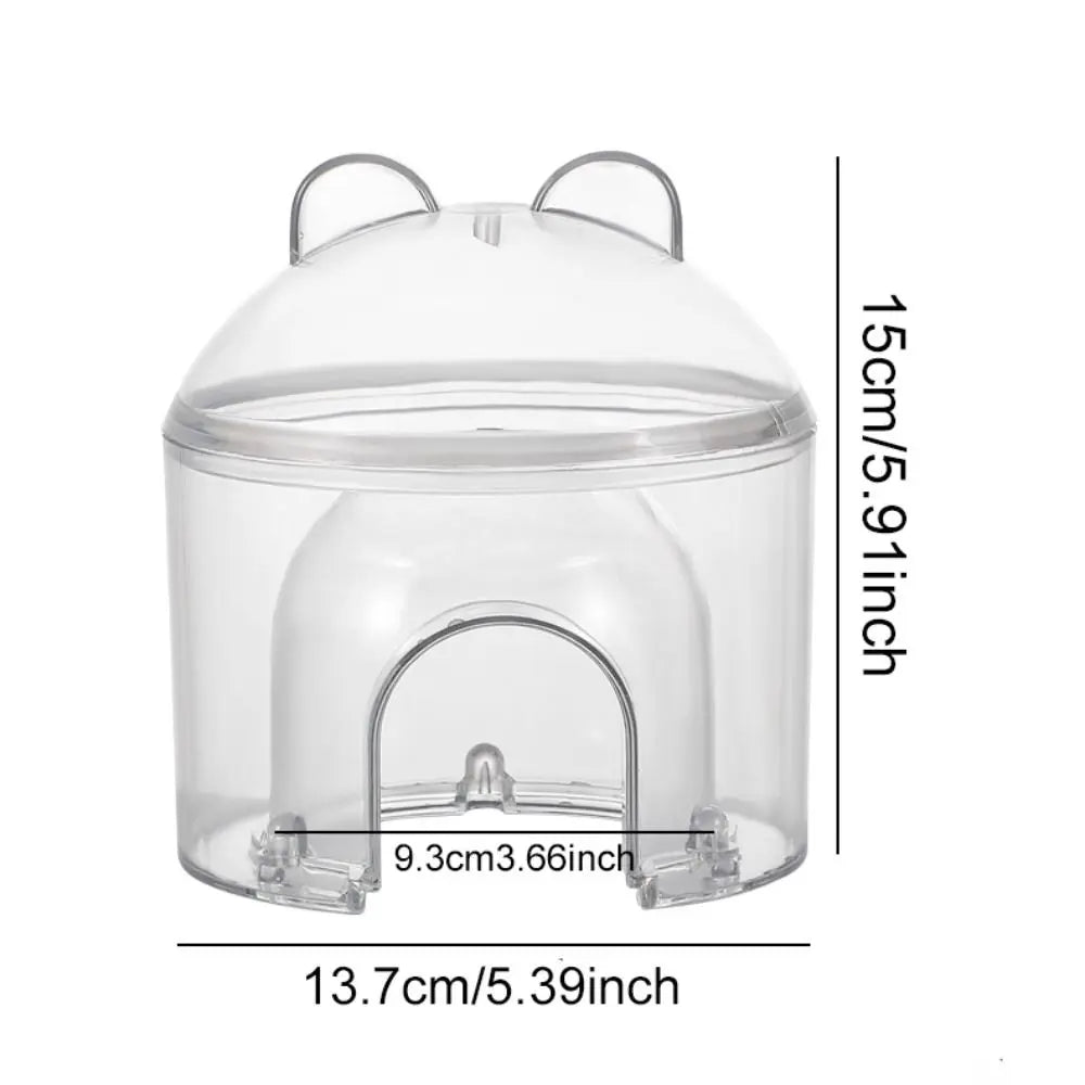Transparent Hamster Cooling Hideout for hamsters, mice, and gerbils from Burrowly small pet supplies.