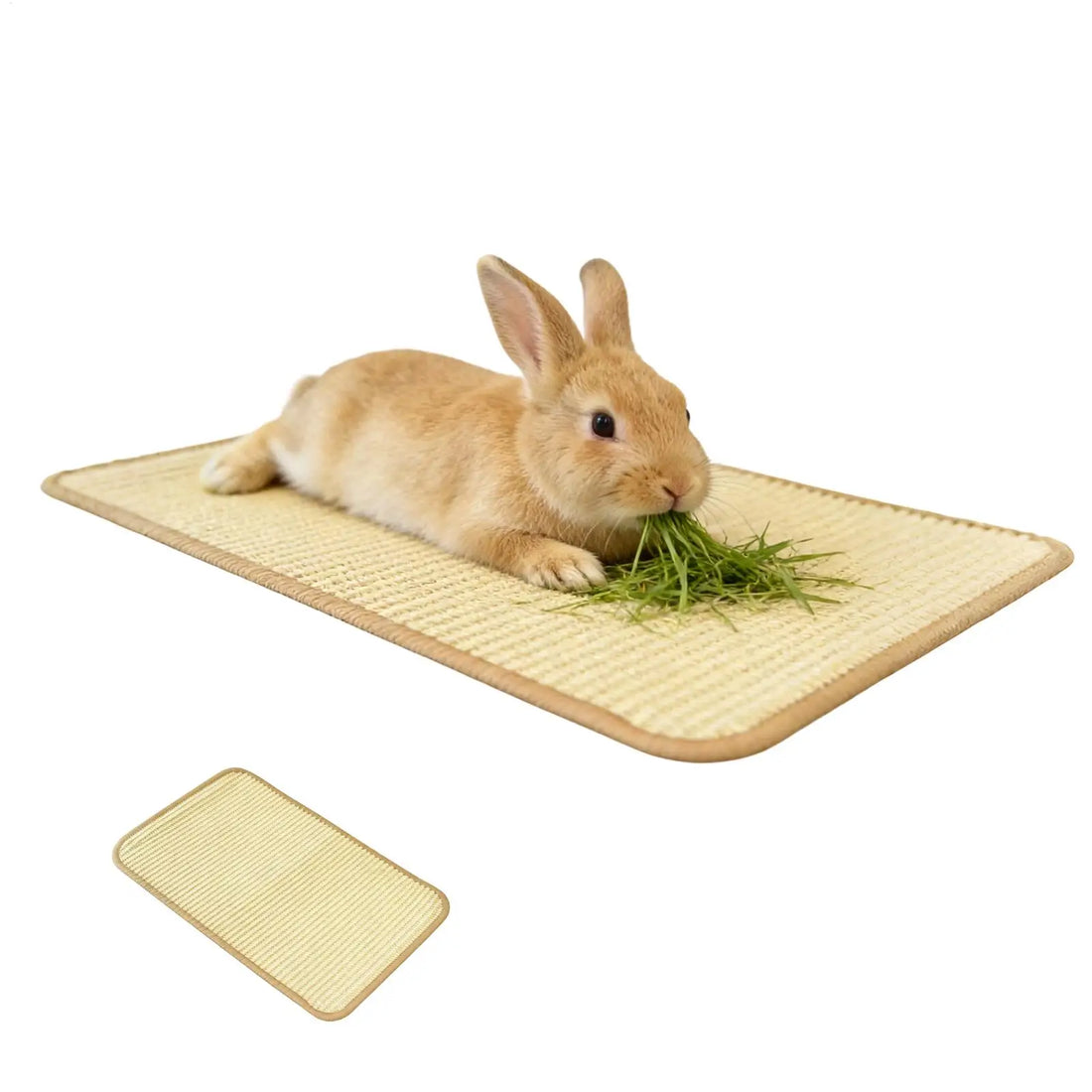 Rabbit Scratching and Foraging Mat for rabbits, and guinea pigs from Burrowly small pet supplies.
