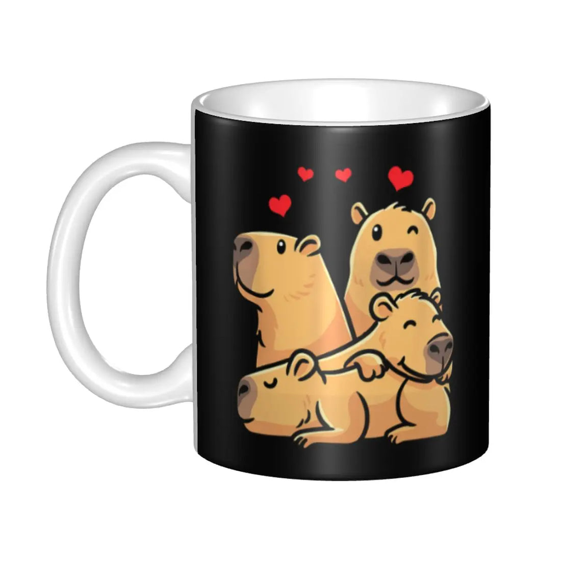Custom DIY Capybara Giant Cavy Rodent Gamer Gaming Ceramic Mugs Customized Coffee Cup Creative Present