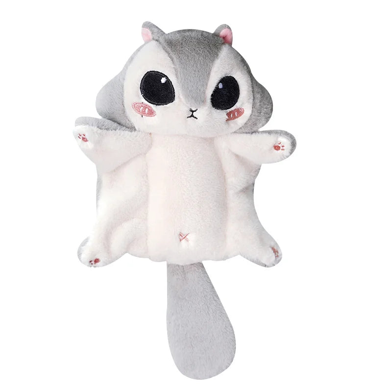 Cute Pteromyini Flying Hamster Plush Dolls Keychain Cartoon Mouse Baby Squirrel Glider Stuffed Animals Toy Lovely Gifts for Kids