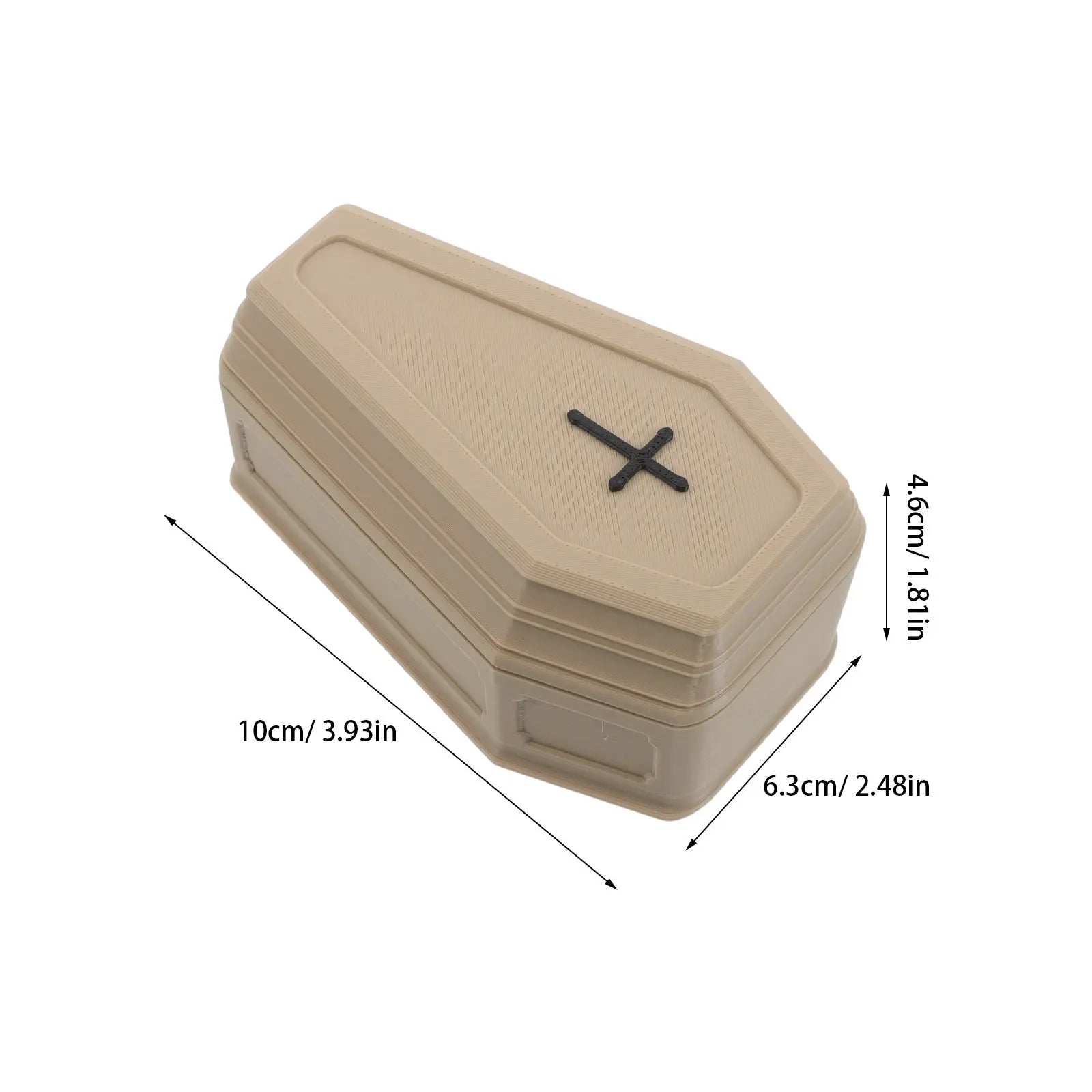 Pet Funeral Casket Resin Mini Burial Coffin for Hamster Parrot Reptile Gerbil Small Animal Memorial Box Stable Safe