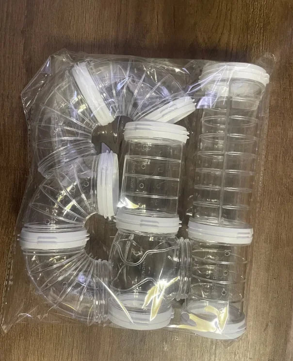 Hamster tube maze extension set for small pet tunnel enrichment from Burrowly.