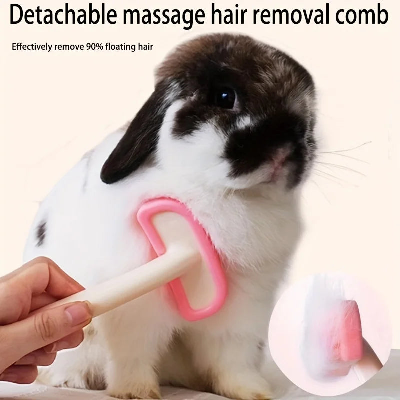 Rabbit Massage and Hair Removal Comb product image for Burrowly small pet care.