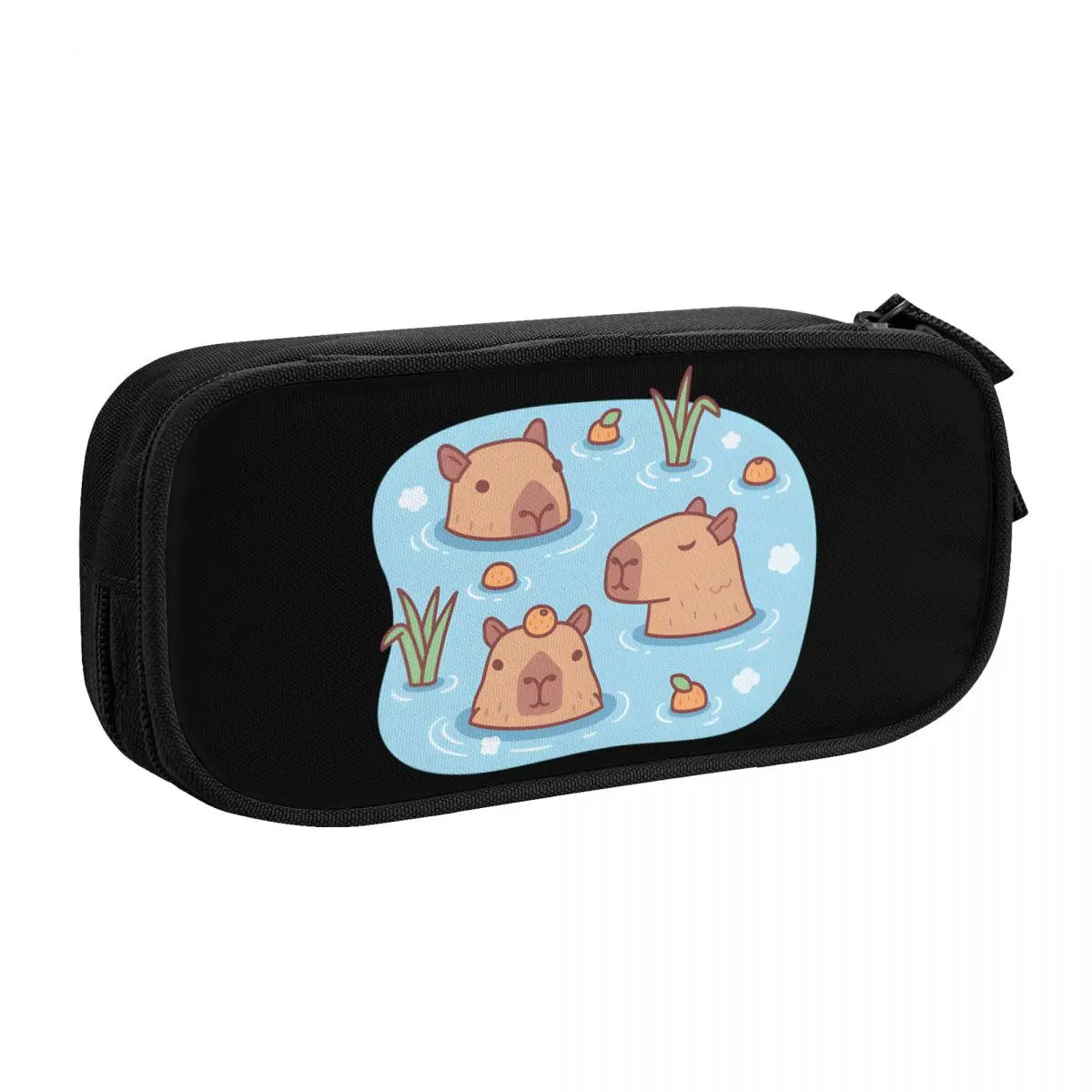 Custom Kawaii Cute Giant Cavy Capybara Pencil Case for Boys Gilrs Big Capacity Pencil Bag School Accessories