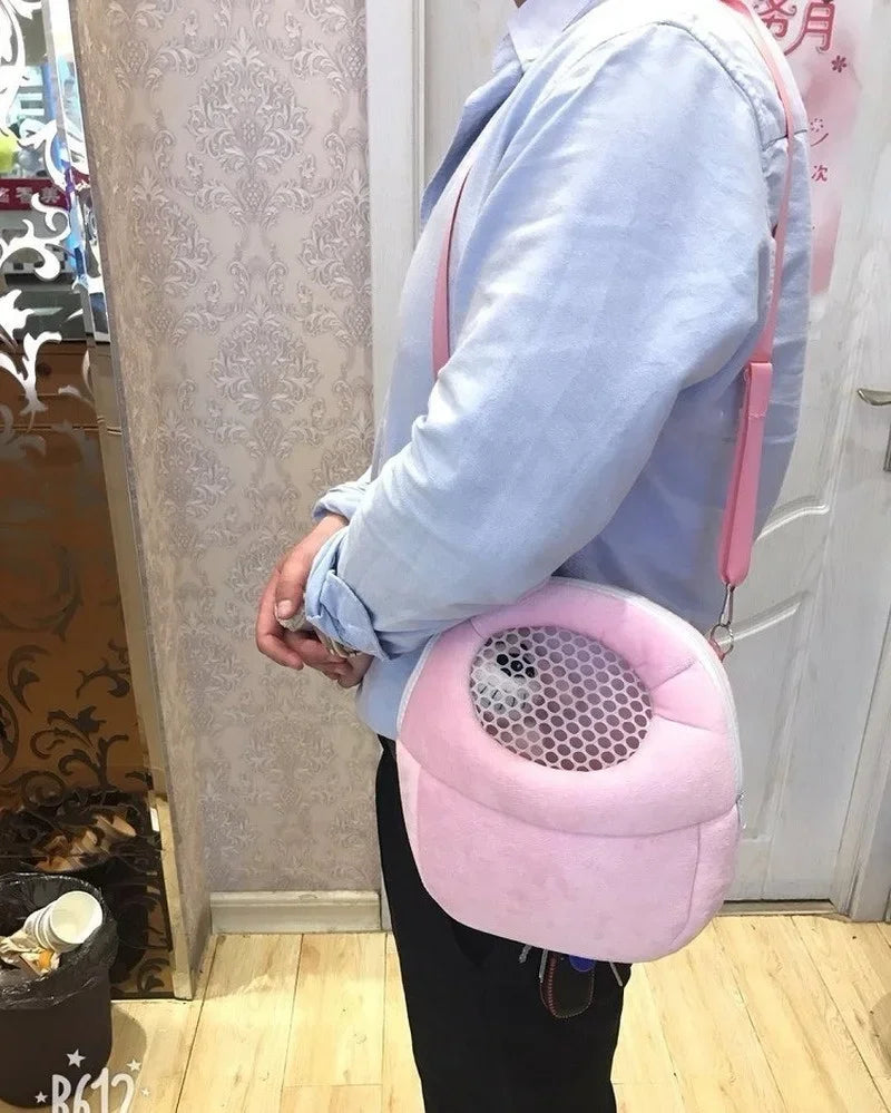 New Outdoor Rabbit Cage Hamster Cage Totoro Backpack Travel Warm Bag Guinea Pig Tote Bag Breathable Pet Cage Pet Supplies
