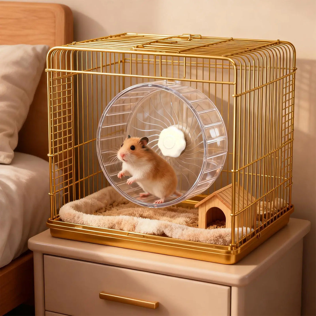 Quiet Double Bearing Hamster Running Wheel