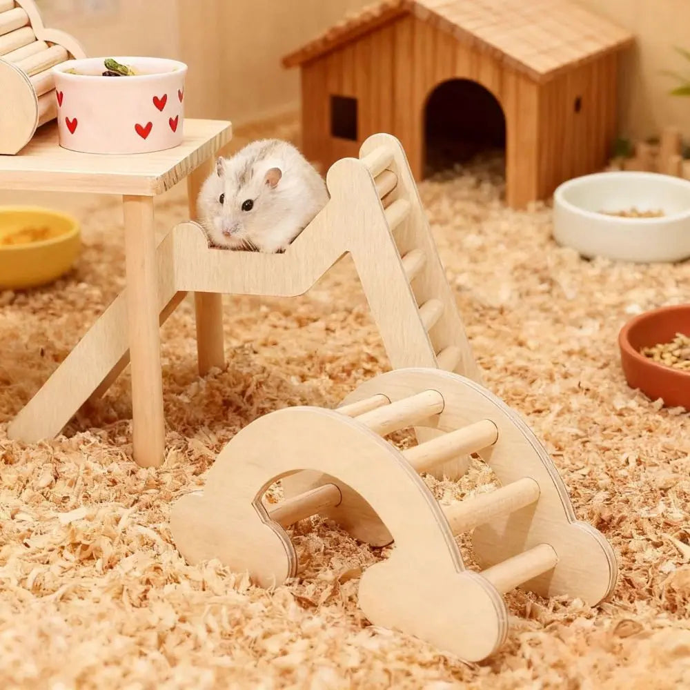 Decorative Wooden Hamster Ladder Wood Animals Cage Ladder Hamster