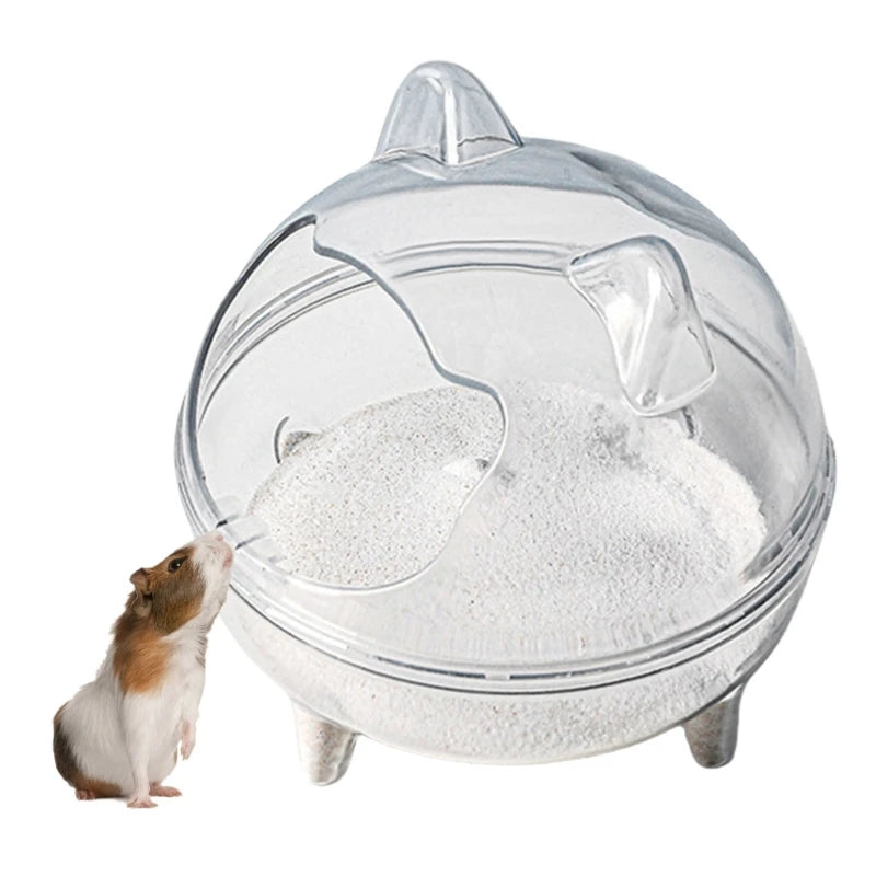 Clear View Durably Pet Hamster Sand Bath Essential for Comprehensive Pet