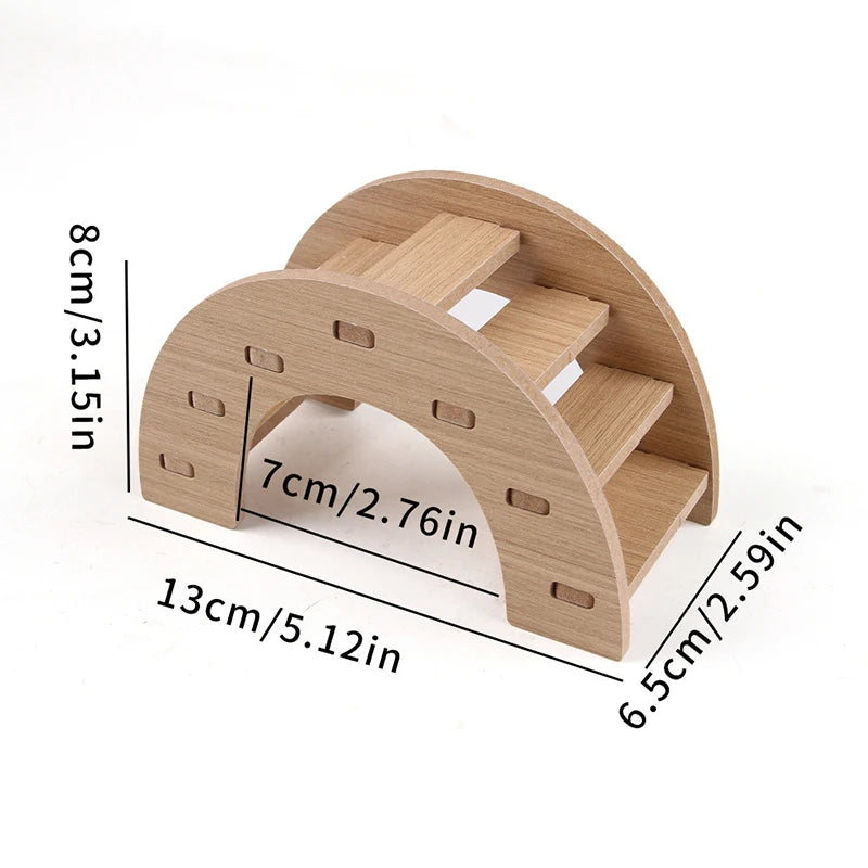 Pet Hamster Toys Wooden Bridge Seesaw Swing Toys Small Animal Activity