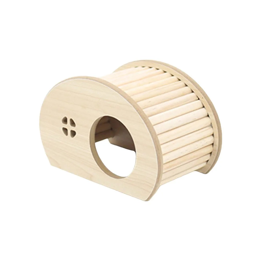 Smooth Hamster Climbing Ladder with Hiding Hole Small Hamster Wooden