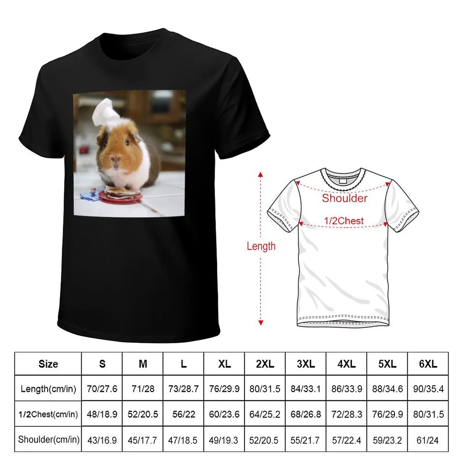 Guinea Pig – Cavy Collection – Model 09 T-Shirt No Iron Casual Short Sleeve Top