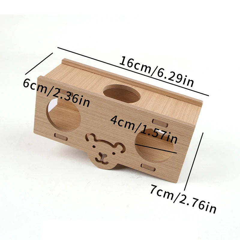 Pet Hamster Toys Wooden Bridge Seesaw Swing Toys Small Animal Activity