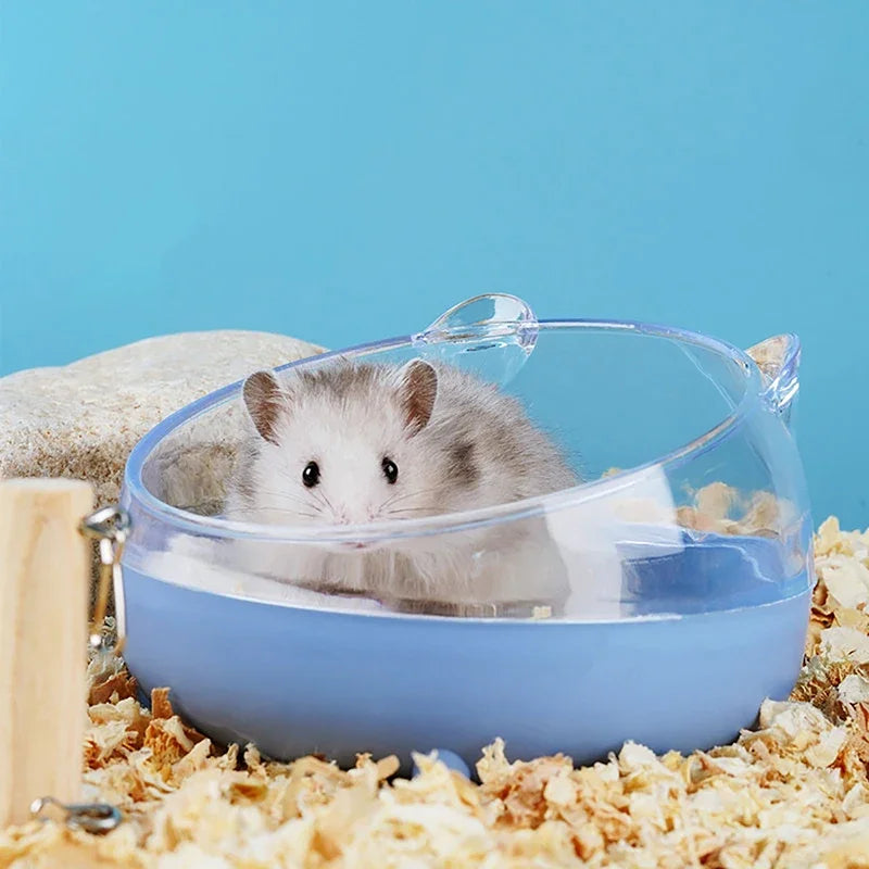 Transparent Hamster Sand Bath House Cozy Hides