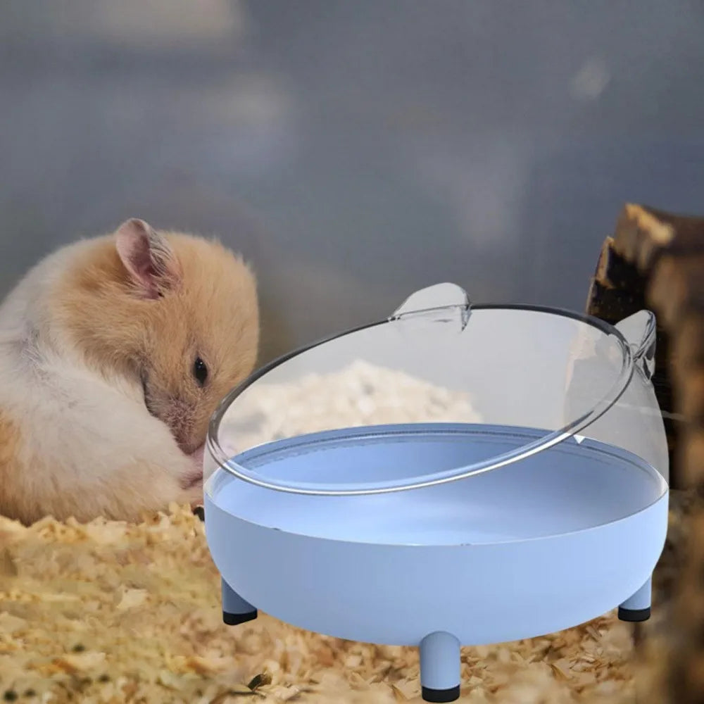 Hamster sand bath box for small pet cage cleaning routines from Burrowly.