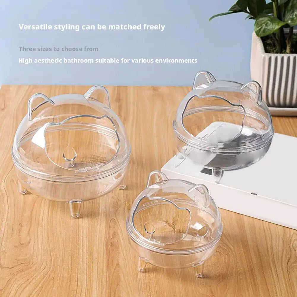 S/m/l Transparent Hamster Sand Bath Mouse Box Plastic Small Bathtub