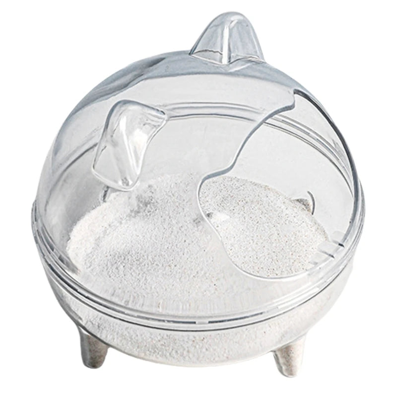 Clear View Durably Pet Hamster Sand Bath Essential for Comprehensive Pet