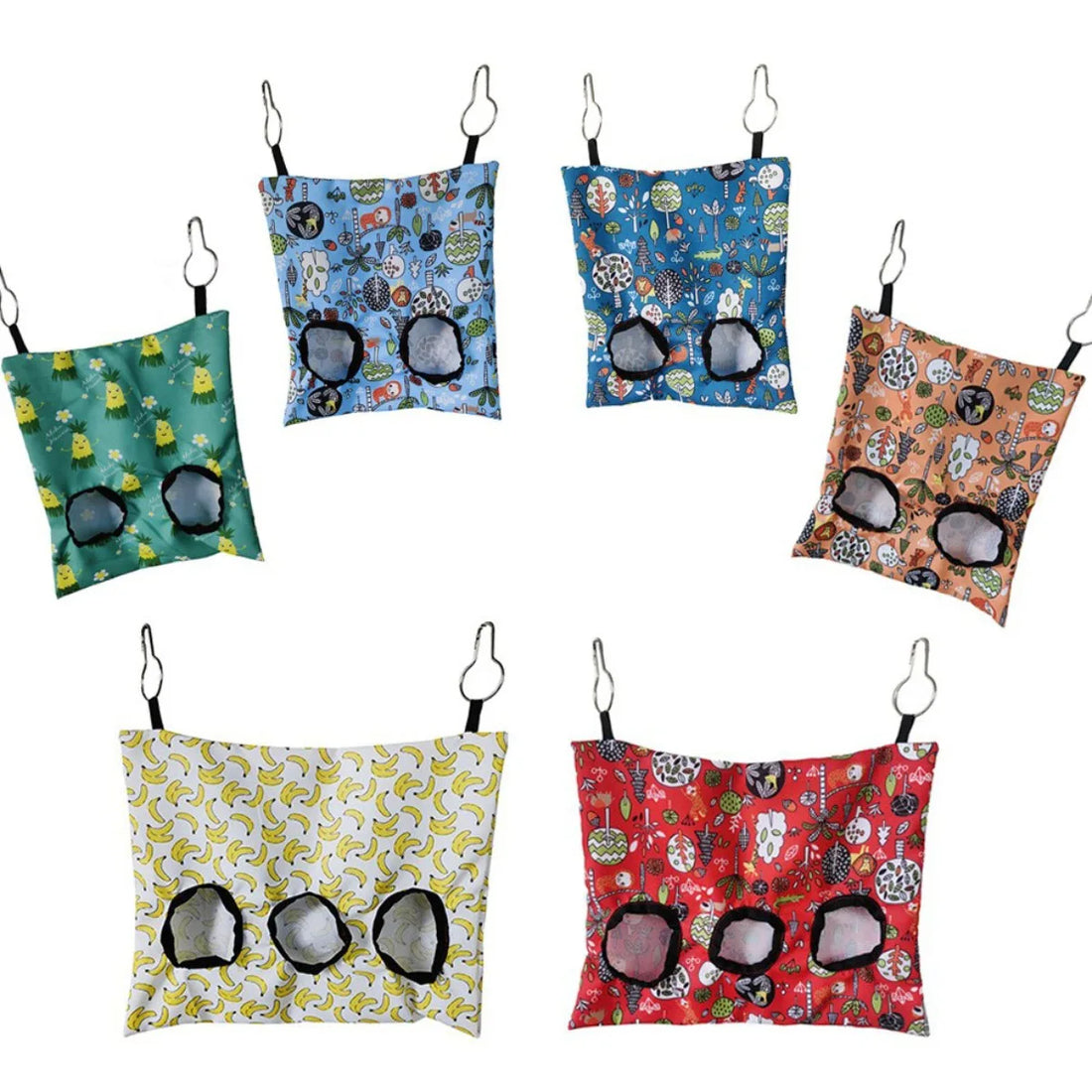 Hanging Rabbit Hay Feeder Dispenser Pouch for Small Animals Pet Rabbit for Burrowly bowls & bottles and small pet care.