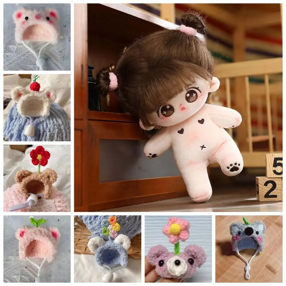 Photo Props Plush Hamster Cap Cute Mini Cotton Doll Hat DIY Lovely Doll Hat Winter