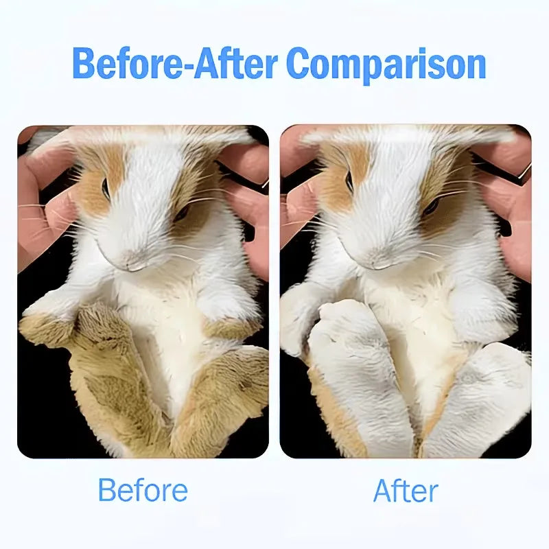 Bunny Dry Cleaning Foam | Water-Free Gentle Cleansing for Rabbits-Odor Eliminator-No-Rinse Hypoallergenic Pet Grooming Foam,30ml