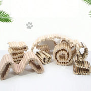 Hamster Habitat Multiple Size Wooden Bridge Cage Hamster Bendable Fence for Burrowly habitats & travel and small pet care.
