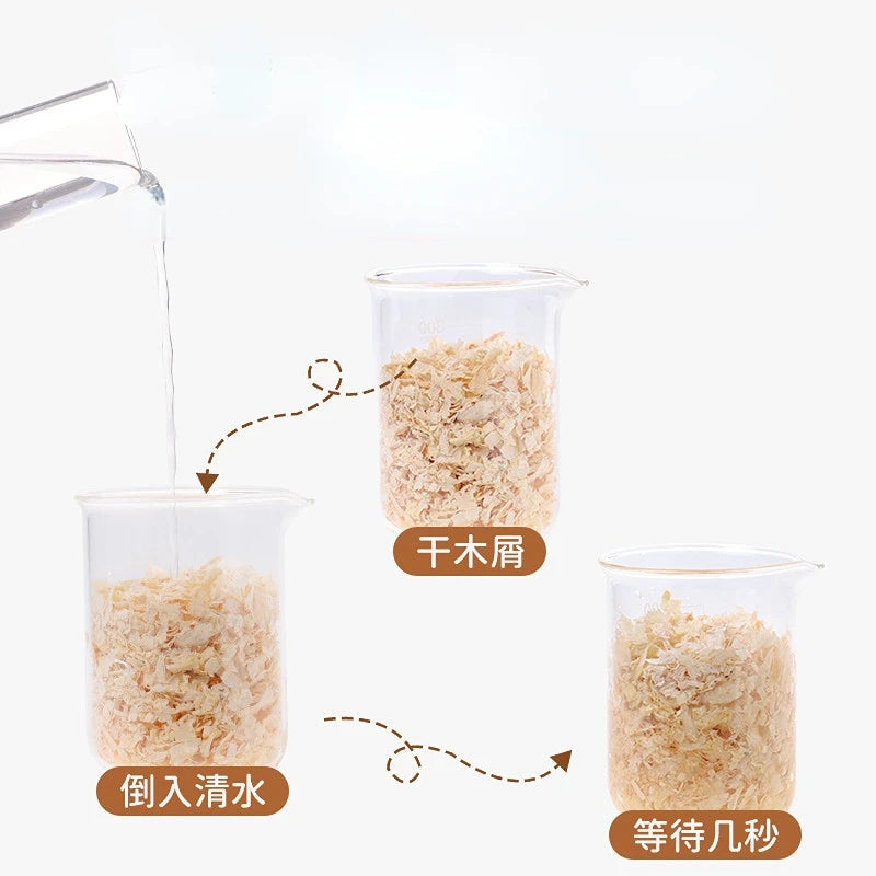 300g Hamster Rat Mouse Wood Chips Bedding for Guinea Pigs Rabbits Chinchillas Birch Bedding Sawdust Cage House Filler Supplies