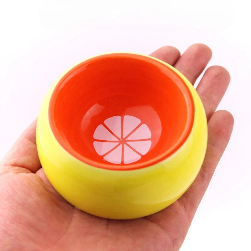 Hamster Food Bowl Sugar Glider Fruit Color Ceramic Bowl Hedgehog Food Bowl Squirrel Golden Silk Bear Food Bowl Hamster Supplies