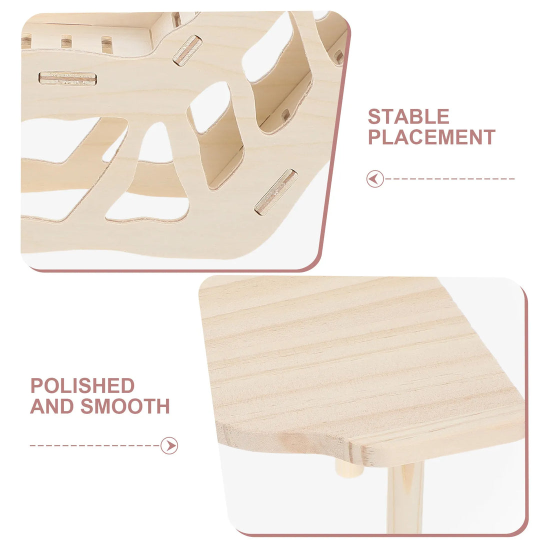 Hamster Platform Ladder Tunnel Wooden Climbing Cage Accessories for Small Pets Dwarf Mice Gerbils Squirrels Degus Exploring Play